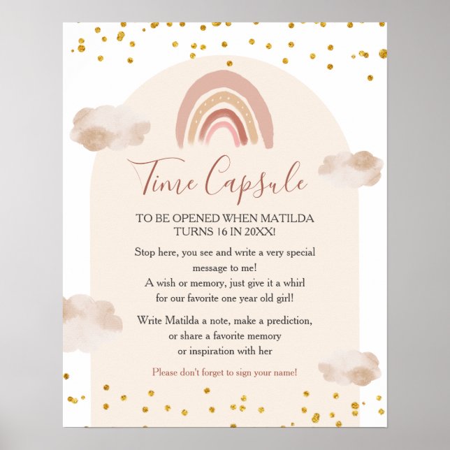 Affiche Boho Rainbow n'est-elle pas une capsule de temps e (Devant)