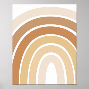Affiche Boho Rainbow Nursery neutre