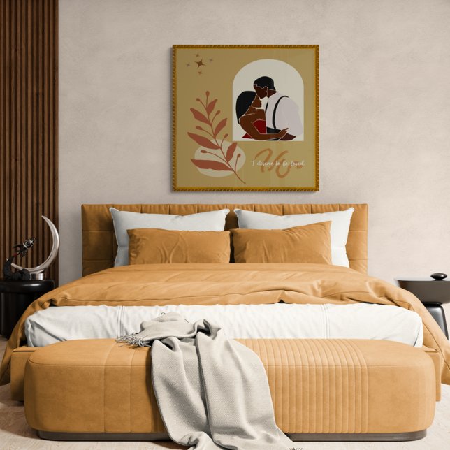 Affiche Boho Romance Je Mérite D'Être Aimé (Créateur téléchargé)