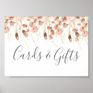 Affiche Boho séché aquarelle Mariage floral