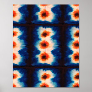 Affiche Boho Shibori Tie Dye