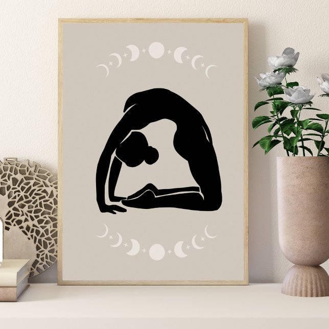 Affiche Boho Style Yoga Pose Yoga (Créateur téléchargé)