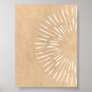 Affiche Boho Sunburst Wall Art Minimaliste Sunshine Print