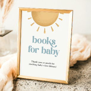 Affiche Boho Sunshine Baby shower Books