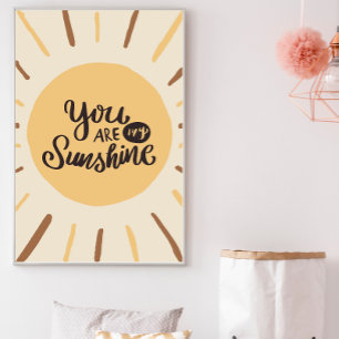 Affiche Boho Sunshine Nursery Wall Art