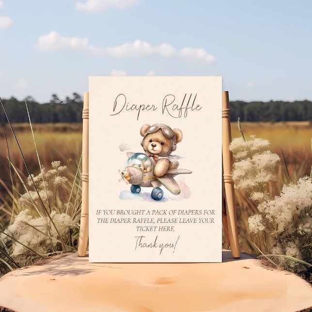 Affiche Boho Teddy ours Nous pouvons attendre la tombola d (Créateur téléchargé)