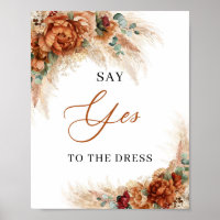 Boho terre cuite bordeaux Say Yes to the Dress