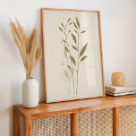 Affiche Boho végétal minimaliste<br><div class="desc">Poster botanique minimaliste,  Art boho minimaliste avec design botanique pour la décoration des chambres avec thème bohème.</div>