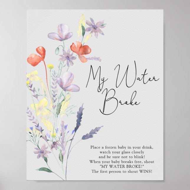 Affiche Boho Wildflowers - Les eaux ont rompu le jeu (Devant)