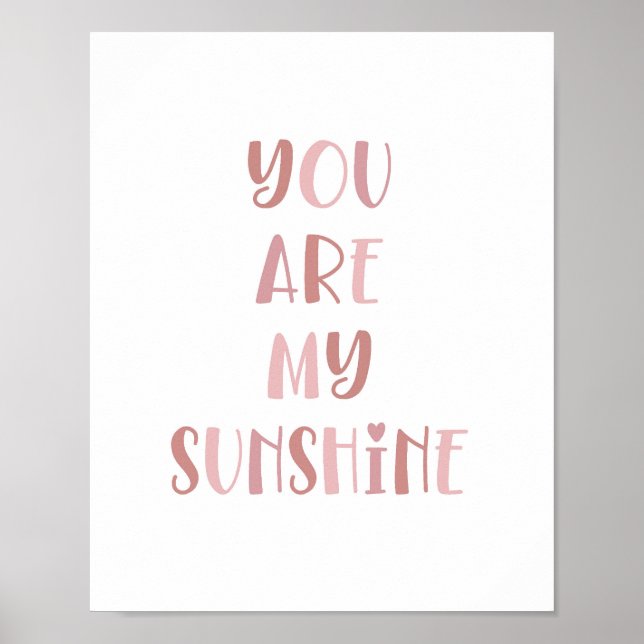 Affiche Boho You Are My Sunshine Kids Decor (Devant)