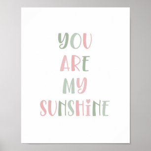 Affiche Boho You Are My Sunshine Kids Decor