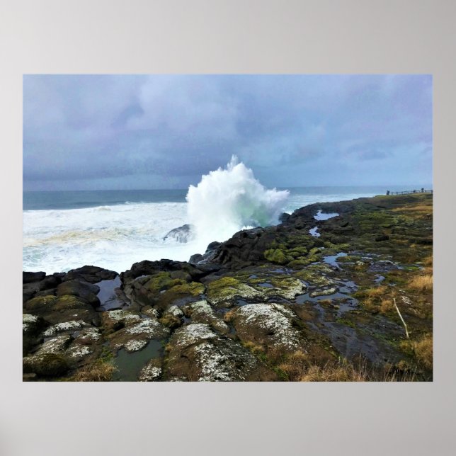 Affiche Boiler Bay State Wayside, Depoe Bay, Oregon (Devant)