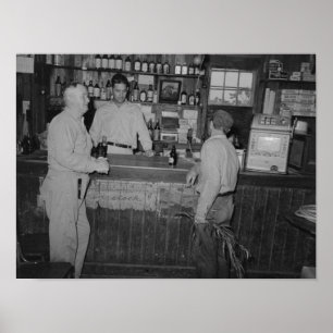 Affiche Boire Au Bar Vintage