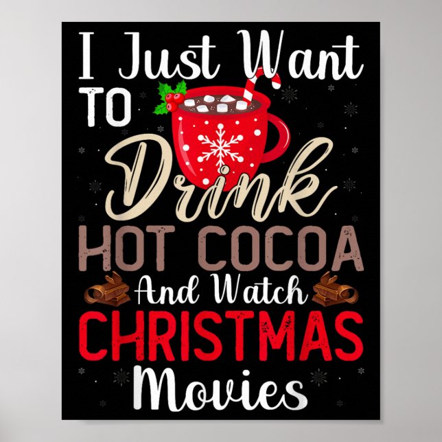 Affiche Boire Chocolat Chaud Et Regarder Les Films De Vaca (Devant)