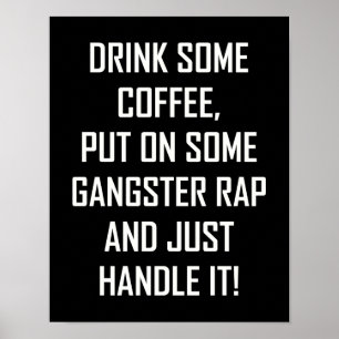 AFFICHE BOIRE DU CAFÉ...