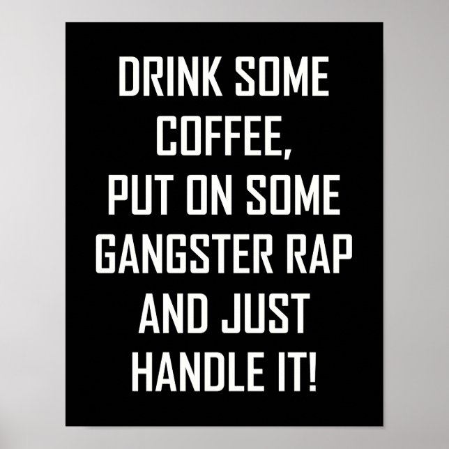 AFFICHE BOIRE DU CAFÉ... (Devant)