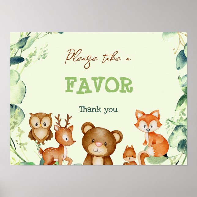 Affiche Bois Animaux Végétation Eucalyptus Favoriser (Devant)
