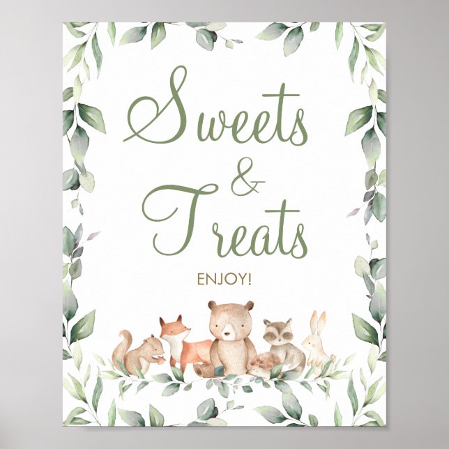 Affiche Bois Animaux Végétation Sweets & Traitements Desse (Devant)