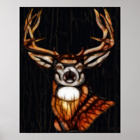 Bois de bois Cerf rustique Pays Cabine Art unique