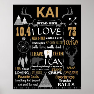 Affiche Bois de bois de bûcheron bois élans orignaux Anniv