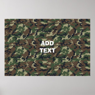 Affiche Bois de Camouflage