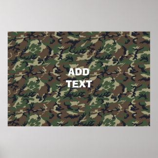 Affiche Bois de Camouflage