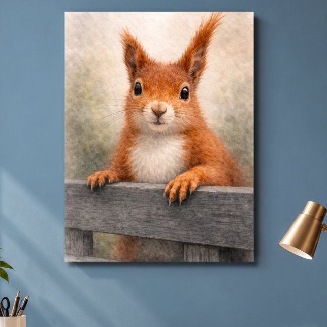 Affiche Bois de faune à écureuil roux (Créateur téléchargé)