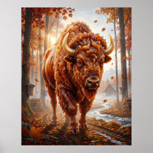 Affiche Bois de Sucre de Bison de l'Érable
