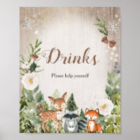 Bois d'hiver Flore blanche Prenez un verre Signet