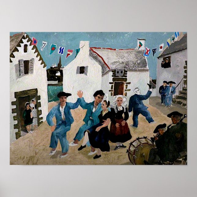 Affiche Bois - Marins dansants (Devant)