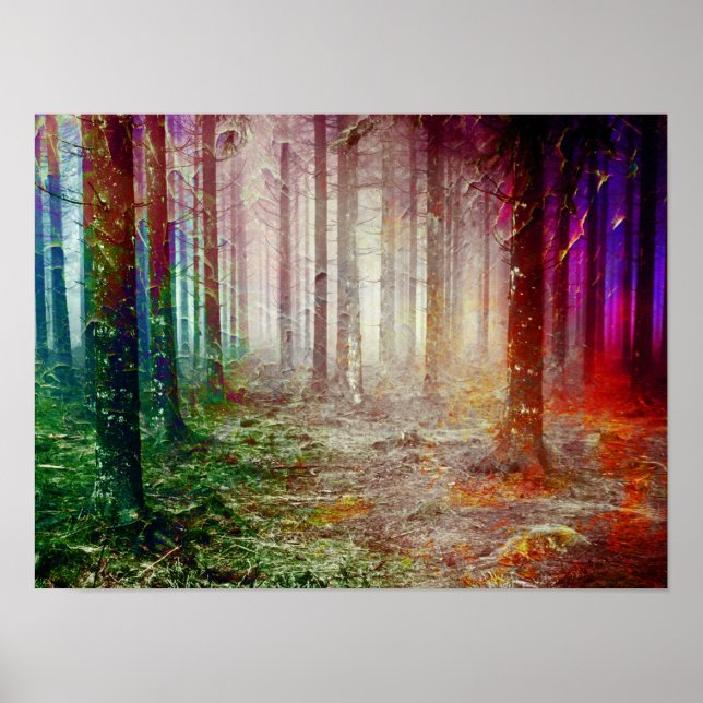 Affiche Bois peint (Devant)