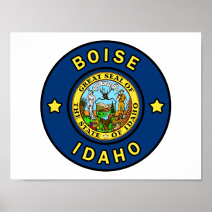 Affiche Boise Idaho
