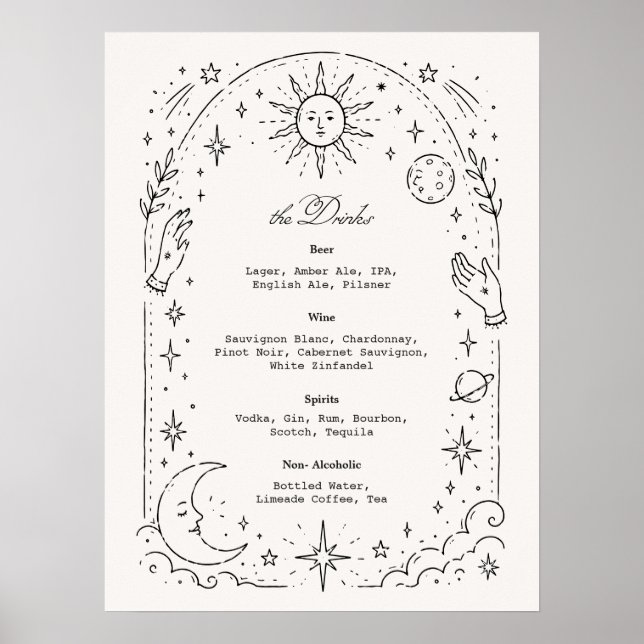 Affiche Boisson de mariage céleste (Devant)