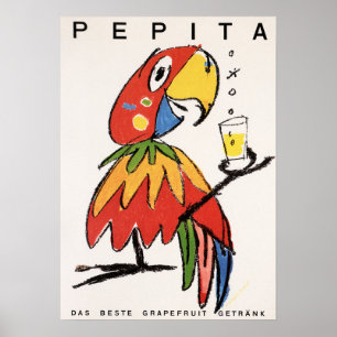 Affiche Boisson de soda de pamplemousse PEPITA par Herbert