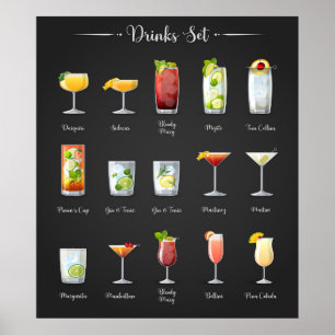 Affiche Boissons