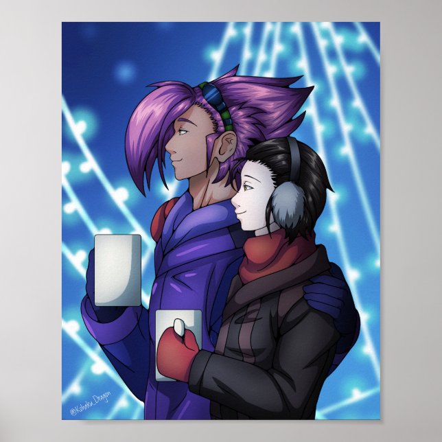 Affiche Boissons chaudes pour une nuit froide (Devant)