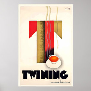 Affiche Boissons de thé café Twining Cuisine de cuisine
