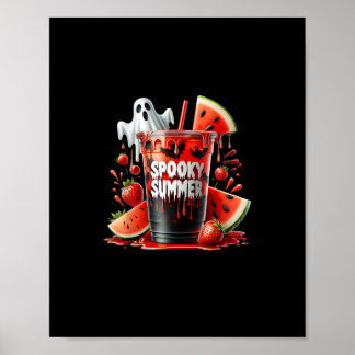 Affiche Boissons estivales effrayantes Vibes Summerween Dr