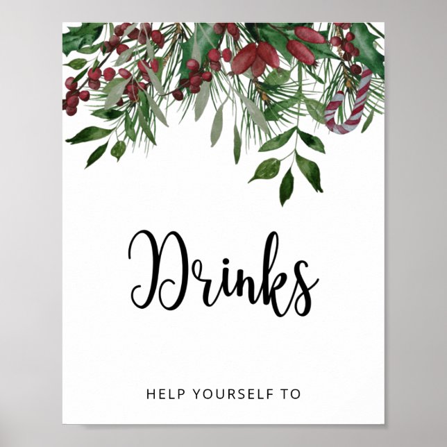 Affiche Boissons pour bébé d'hiver (Devant)