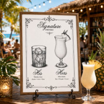 Boissons Signature Mariage À Lui et À Elle