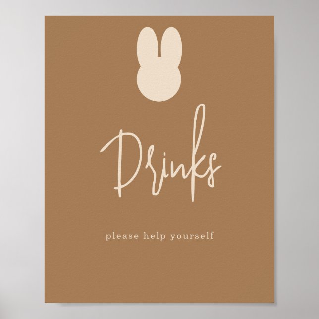 Affiche Boissons simples de lapin (Devant)