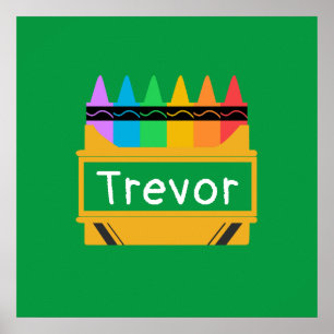 Affiche Boîte à rayonne fractionnée pour enfants personnal