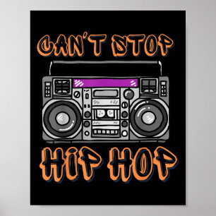 Affiche Boîte à rythmes Hip Hop vintage des années 80