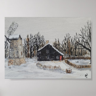 Affiche Boîte à sel d'hiver Accueil