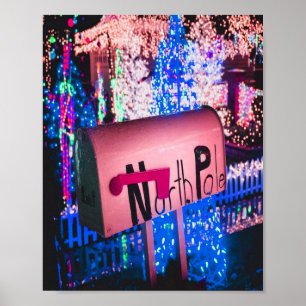 Affiche Boîte aux lettres du Pôle Nord Père Noël Noël