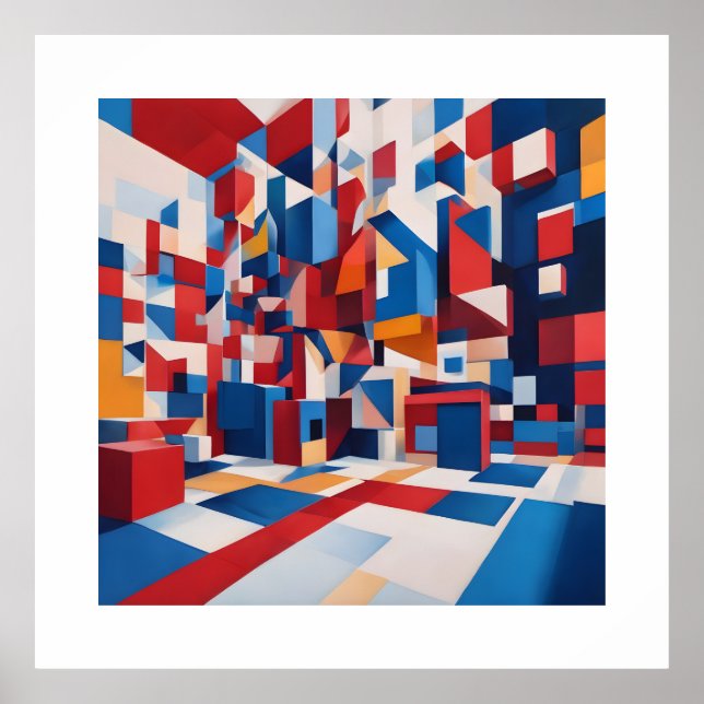 Affiche Boite de Pandora Imprimantes d'art Abstraites (Devant)