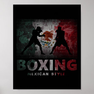 Affiche Boîte De Style Vintage Mexicaine Idéale Pour Un Bo