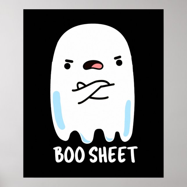 Affiche Boite Fiche Funny Halloween Ghost Pun Dark BG (Devant)