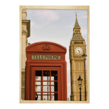 Boîte téléphonique et tour de Big Ben