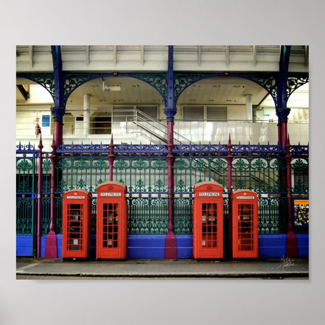 Affiche Boîtes téléphoniques, Smithfield [Impression d'art (Devant)
